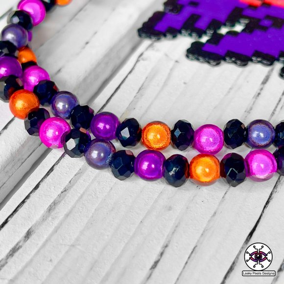 Gengar Mega Evolution Perler Necklace - Picture 2 of 3